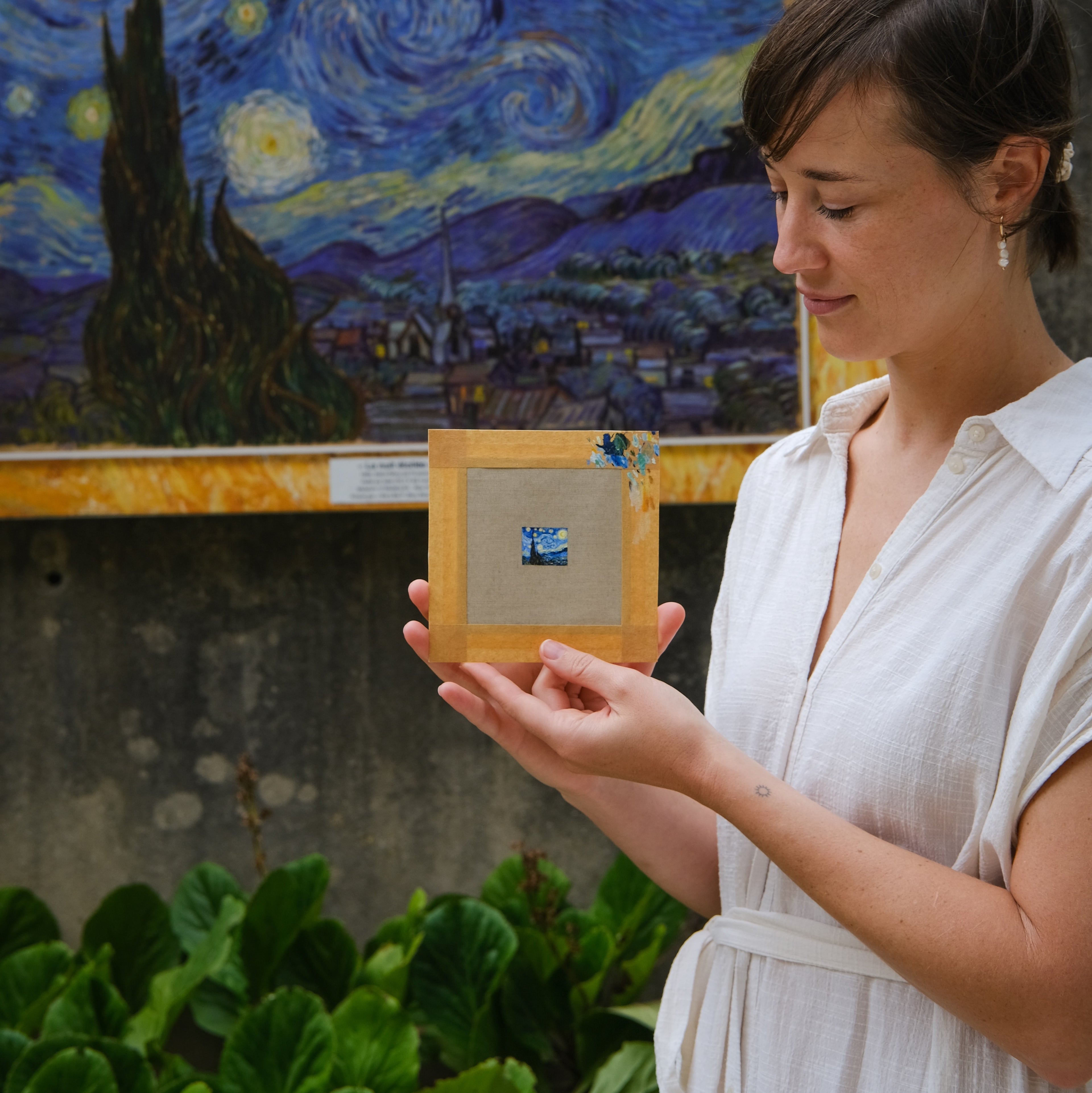 A miniature master study of Van Gogh’s “Starry Night”