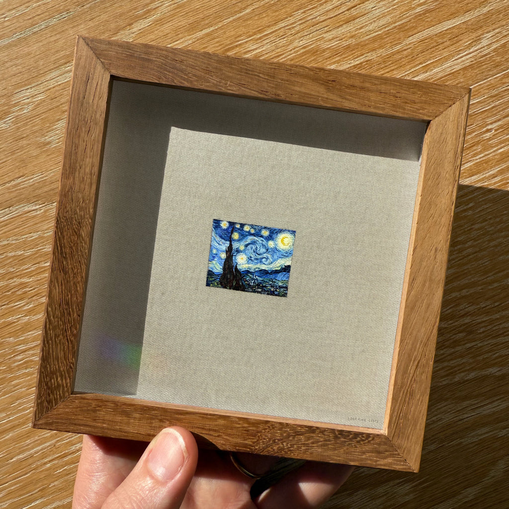 A miniature master study of Van Gogh’s “Starry Night”